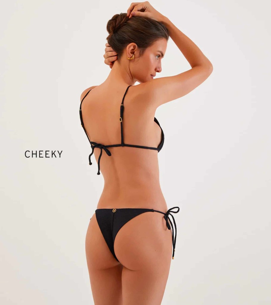 Wholesale VIX SWIMWEAR Vix - Firenze Lou Tie Side Bottom Cheeky - Black -